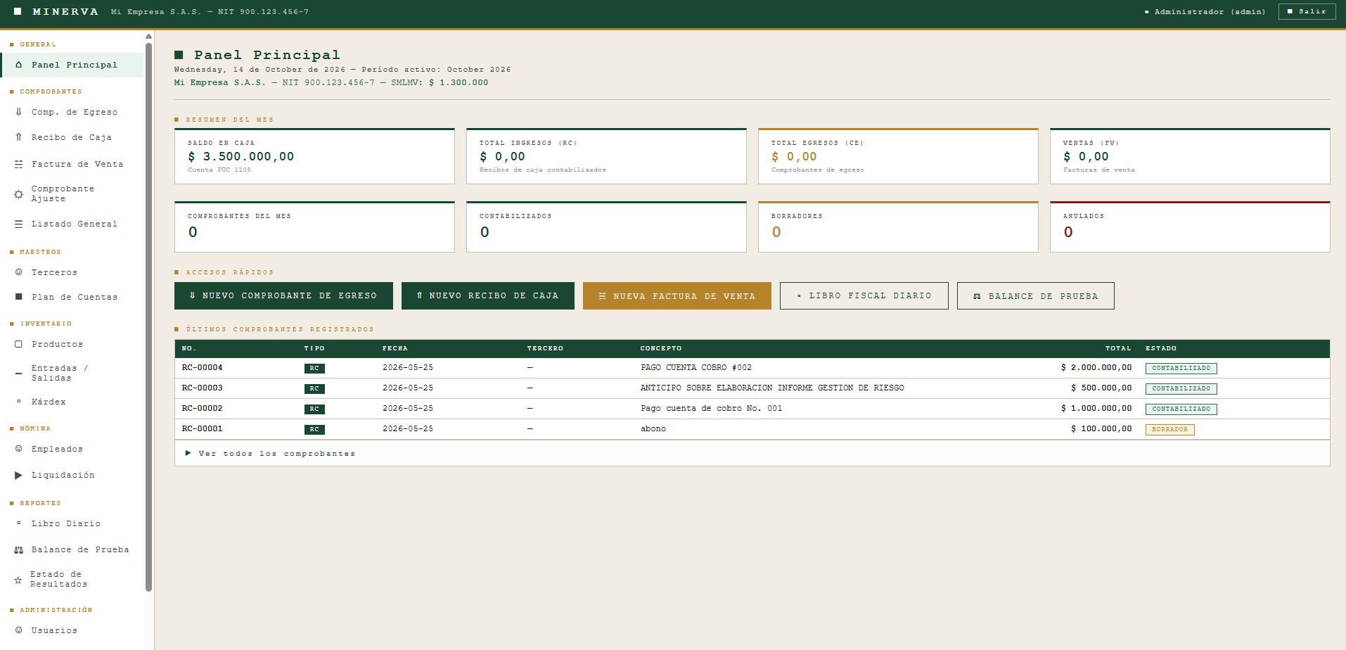 Minerva ERP Contable